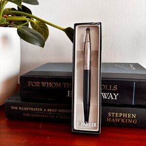 Parker Jotter Black Ballpoint Pen Vintage - Stainless Cap Arrow Clip Black M